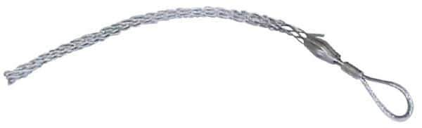 Woodhead Electrical - Offset Eye, Split Lace, Steel Wire Pulling Grip - 7" Mesh, 1/2 to 0.61" Cable Diam - Eagle Tool & Supply