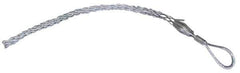 Woodhead Electrical - Offset Eye, Split Lace, Steel Wire Pulling Grip - 17" Mesh, 1-1/4 to 1.49" Cable Diam - Eagle Tool & Supply