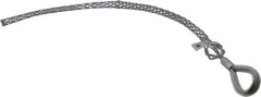 Woodhead Electrical - Flexible Eye, Closed Mesh, Steel Wire Pulling Grip - 18" Mesh, 3/4 to 0.99" Cable Diam - Eagle Tool & Supply