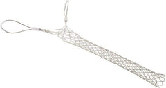 Woodhead Electrical - Double Eye, Closed Mesh, Bronze Wire Pulling Grip - 20" Mesh, 1-3/4 to 1.99" Cable Diam - Eagle Tool & Supply