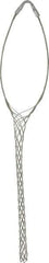 Woodhead Electrical - 1-1/2 to 1.74 Inch Cable Diameter, Tinned Bronze, Single Loop Support Grip - 18 Inch Long, 1,680 Lb. Breaking Strength, 18 Inch Mesh Length - Eagle Tool & Supply