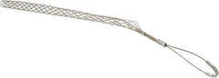 Woodhead Electrical - 3/4 to 0.99 Inch Cable Diameter, Tinned Bronze, Offset Loop Support Grip - 21 Inch Long, 960 Lb. Breaking Strength, 14 Inch Mesh Length - Eagle Tool & Supply