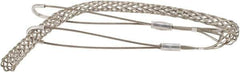 Woodhead Electrical - 3/4 to 0.99 Inch Cable Diameter, Tinned Bronze, Double Loop Support Grip - 36 Inch Long, 2,700 Lb. Breaking Strength, 26 Inch Mesh Length - Eagle Tool & Supply