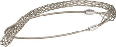 Woodhead Electrical - 1 to 1.24 Inch Cable Diameter, Tinned Bronze, Single Loop Support Grip - 39 Inch Long, 4,720 Lb. Breaking Strength, 29 Inch Mesh Length - Eagle Tool & Supply