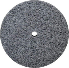 Norton - 3" Diam, 3/4" Face Width, 1/4" Center Hole, Medium Grade, Silicon Carbide Deburring Wheel - Unitized, Medium Density 4 Grade, 8,000 RPM - Eagle Tool & Supply