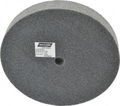 Norton - 6" Diam, 1" Face Width, 1/2" Center Hole, Fine Grade, Silicon Carbide Deburring Wheel - Unitized, Medium Density 4 Grade, 4,800 RPM - Eagle Tool & Supply