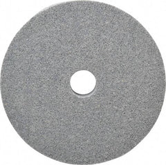 Norton - 6" Diam, 1" Face Width, 1" Center Hole, Fine Grade, Silicon Carbide Deburring Wheel - Unitized, Medium Density 4 Grade, 4,800 RPM - Eagle Tool & Supply