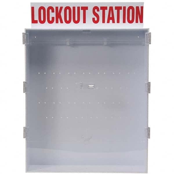 Brady - Empty Polystyrene/Acrylic Lockout Device & Tag Station - Eagle Tool & Supply