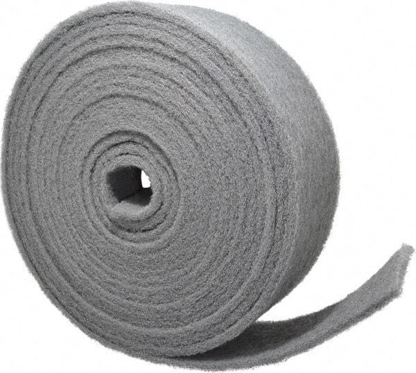 Norton - 30' Long x 4" Wide Nonwoven Roll - Very Fine Grade, Gray, Silicon Carbide - Eagle Tool & Supply