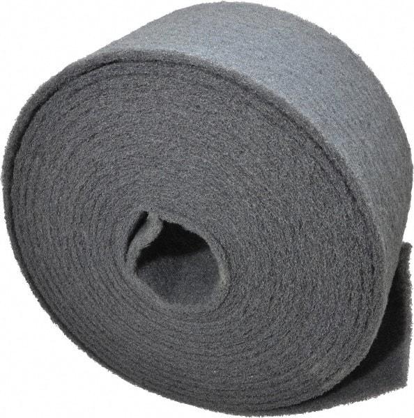 Norton - 30' Long x 6" Wide Nonwoven Roll - Very Fine Grade, Gray, Silicon Carbide - Eagle Tool & Supply