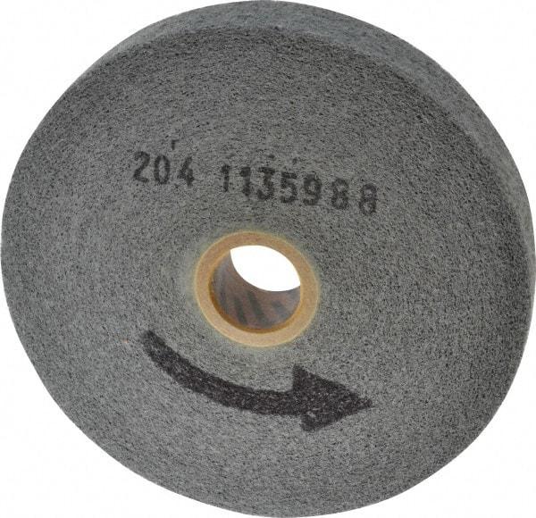 Norton - 6" Diam, 1" Face Width, 1" Center Hole, Very Fine Grade, Silicon Carbide Deburring Wheel - Convolute, Medium Density 6 Grade, 4,500 RPM - Eagle Tool & Supply