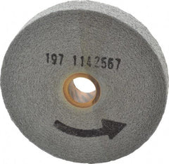 Norton - 6" Diam, 1" Face Width, 1" Center Hole, Medium Grade, Silicon Carbide Deburring Wheel - Convolute, Medium Density 6 Grade, 6,000 RPM - Eagle Tool & Supply