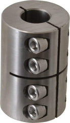 Climax Metal Products - 3/4" Inside x 1-1/2" Outside Diam, One Piece Split Clamping Collar - 2-1/4" Long - Eagle Tool & Supply