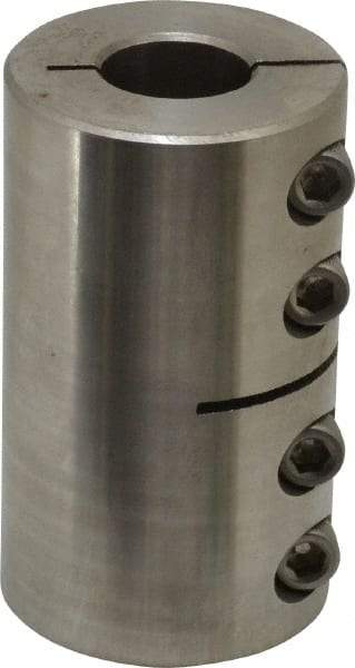 Climax Metal Products - 1" Inside x 1-3/4" Outside Diam, One Piece Split Clamping Collar - 3" Long - Eagle Tool & Supply
