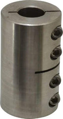 Climax Metal Products - 1" Inside x 1-3/4" Outside Diam, One Piece Split Clamping Collar - 3" Long - Eagle Tool & Supply