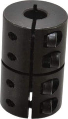 Climax Metal Products - 10mm Inside x 29mm Outside Diam, Metric One Piece Clamping Rigid Coupling - 45mm Long - Eagle Tool & Supply