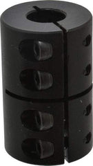 Climax Metal Products - 12mm Inside x 29mm Outside Diam, Metric One Piece Clamping Rigid Coupling - 45mm Long - Eagle Tool & Supply