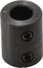 Climax Metal Products - 10mm Inside x 19mm Outside Diam, Metric Set Screw Rigid Coupling without Keyway - 20mm Long - Eagle Tool & Supply