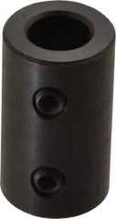 Climax Metal Products - 12mm Inside x 22mm Outside Diam, Metric Set Screw Rigid Coupling without Keyway - 38mm Long - Eagle Tool & Supply