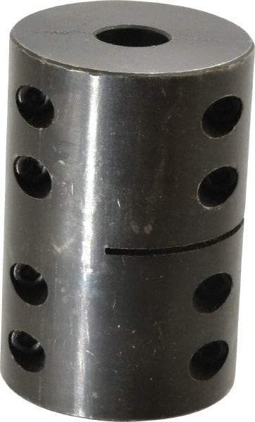 Climax Metal Products - 3/4" Inside x 2-1/2" Outside Diam, Machinable Rigid Coupling - No Keyway - 3-3/4" Long - Eagle Tool & Supply