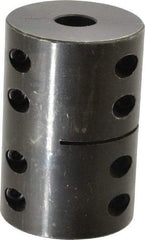 Climax Metal Products - 3/4" Inside x 2-1/2" Outside Diam, Machinable Rigid Coupling - No Keyway - 3-3/4" Long - Eagle Tool & Supply