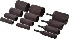 Merit Abrasives - 8-Piece Spiral Band Kit - Includes 3/4 to 2" Diam & 1 to 1-1/2" Wide Band Drums in Coarse, Medium & Fine Grades - Eagle Tool & Supply