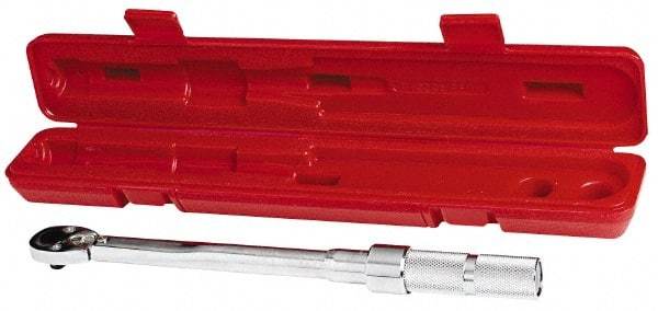 Proto - 1/4" Drive Mil Spec Micrometer Torque Wrench - 40 In/Lb to 200 In/Lb Torque, 11-45/64" OAL, Fixed Head - Eagle Tool & Supply