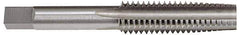 Hertel - 1-3/8 - 12 UNF 3B 6 Flute Bright Finish High Speed Steel Straight Flute Standard Hand Tap - Taper, Right Hand Thread, 6-1/16" OAL, H4 Limit - Eagle Tool & Supply