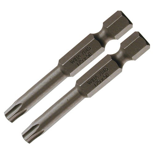 Security Torx Power Bit T7s × 50mm (2 Bit Pack) - Eagle Tool & Supply