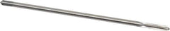 Made in USA - M5x0.8 Metric Coarse, 4 Flute Plug Hand Pulley Tap - High Speed Steel, Bright Finish, Right Hand Flute, D4 Thread Limit, 6" OAL, 0.194" Shank Diam - Eagle Tool & Supply