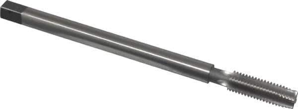 Made in USA - M10x1.5 Metric Coarse, 4 Flute Plug Hand Pulley Tap - High Speed Steel, Bright Finish, Right Hand Flute, D6 Thread Limit, 6" OAL, 3/8" Shank Diam - Eagle Tool & Supply