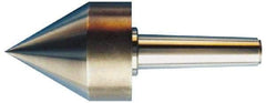 Riten - MT3 Taper Shank, Live Center - 4-1/2" Point Diam, 4-7/16" Point Len, 1,500 Lb Max Workpc, 4-7/8" OAL, Pipe Nose Point - Eagle Tool & Supply