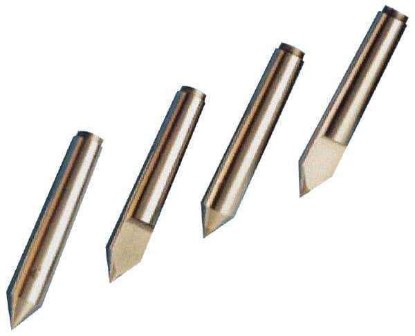 Riten - 3/4" Head Diam, Hardened Tool Steel Standard Point Solid Dead Center - Jarno 6 Taper, 3/4" Point Diam, 6" OAL - Eagle Tool & Supply