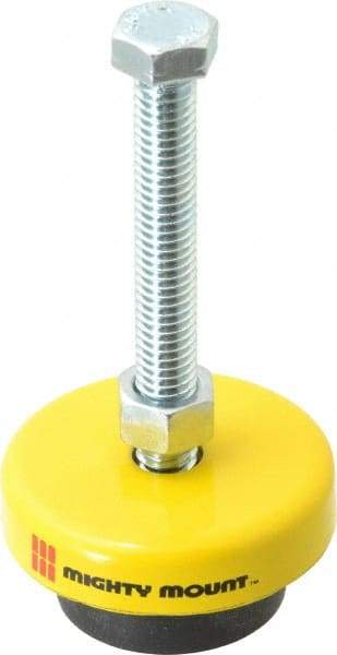 Gibraltar - 3/8-16 Bolt Thread, 1" High Leveling Mount - 300 Max Lb Capacity, 2" Base Diam - Eagle Tool & Supply