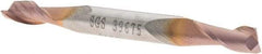 SGS - 7/32", 1/2" LOC, 1/4" Shank Diam, 2-1/2" OAL, 2 Flute, Solid Carbide Square End Mill - Double End, TiCN Finish, Spiral Flute, 30° Helix, Centercutting, Right Hand Cut, Right Hand Flute, Series 15 - Eagle Tool & Supply