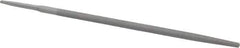 Value Collection - 10" Long, Smooth Cut, Round American-Pattern File - Double Cut, Tang - Eagle Tool & Supply