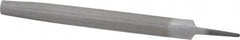 Value Collection - 12" Long, Bastard Cut, Half Round American-Pattern File - Double Cut, 0.3438" Overall Thickness, Tang - Eagle Tool & Supply