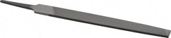 Value Collection - 6" Long, Second Cut, Mill American-Pattern File - Single Cut, 7/64" Overall Thickness, Tang - Eagle Tool & Supply