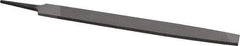 Value Collection - 8" Long, Smooth Cut, Mill American-Pattern File - Single Cut, 9/64" Overall Thickness, Tang - Eagle Tool & Supply