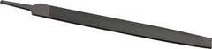 Value Collection - 12" Long, Smooth Cut, Mill American-Pattern File - Single Cut, 7/32" Overall Thickness, Tang - Eagle Tool & Supply