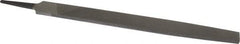 Value Collection - 12" Long, Second Cut, Flat American-Pattern File - Double Cut, 9/32" Overall Thickness, Tang - Eagle Tool & Supply