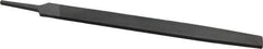 Value Collection - 12" Long, Smooth Cut, Flat American-Pattern File - Double Cut, 9/32" Overall Thickness, Tang - Eagle Tool & Supply