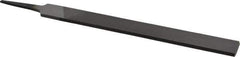 Value Collection - 8" Long, Smooth Cut, Hand American-Pattern File - Double Cut, 7/32" Overall Thickness, Tang - Eagle Tool & Supply