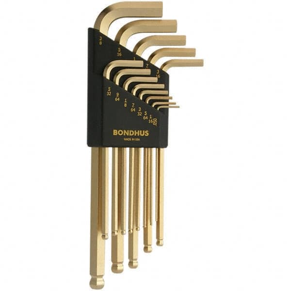 Bondhus - Hex Key Sets Tool Type: Ball End Handle Type: L-Key Long Arm - Eagle Tool & Supply