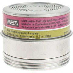 MSA - Organic Vapor, Chlorine, Sulfur, Dioxide & Hydrogen Chloride, Hydrogen Sulfide, Ammonia, Methylamine, Formaldehyde, Hydrogen Fluoride & Particulate Protection PAPR Combination Multi-Gas/P100 Particulate Filter Cartridge - Eagle Tool & Supply
