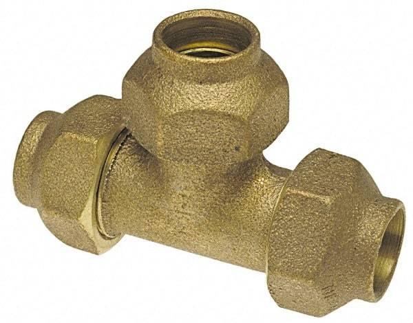 NIBCO - 1/2" Cast Copper Pipe Flared Tee - FL x FL x FL - Eagle Tool & Supply