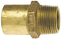NIBCO - 3/4 x 1" Cast Copper Pipe Adapter - FTG x M, Pressure Fitting - Eagle Tool & Supply