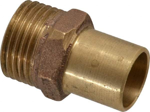 NIBCO - 3/4 x 1/2" Cast Copper Pipe Hose Adapter - Ftg x Hose, Pressure Fitting - Eagle Tool & Supply