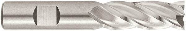 Niagara Cutter - 1", 6" LOC, 1" Shank Diam, 8-1/2" OAL, 4 Flute, Cobalt Square End Mill - Single End, TiCN Finish, Spiral Flute, 35° Helix, Centercutting, Right Hand Cut, Right Hand Flute, Series EX350 - Eagle Tool & Supply