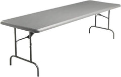 ICEBERG - 30" Long x 96" Wide x 29" High, Folding Table - Charcoal - Eagle Tool & Supply